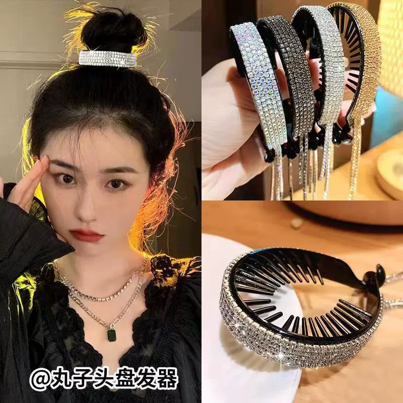 Hairgrip with tassels for adults, hair accessory, ponytail, crab pin