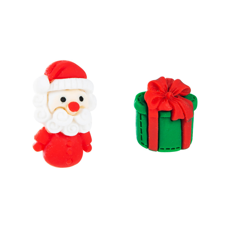 Christmas Series Resin Santa Claus Gift Earrings Wholesale Nihaojewelry display picture 8