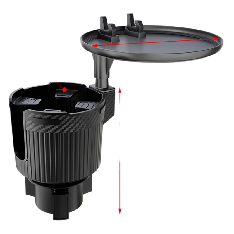 Transfronterizo nuevo coche bandeja taza titular grande taza de vacío bandeja redonda giratoria un minuto dos coche taza de agua titular