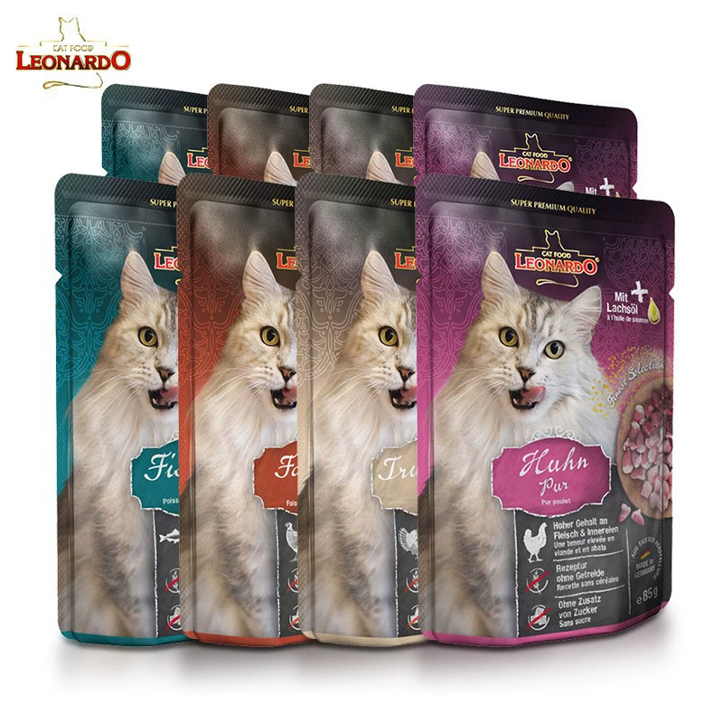 Маленький мешок для сливовой еды кошка консервированный основной продукт питания банка Германия 0 зерновая кошка влажный корм в кошку котенок питание откорм кошка закуски