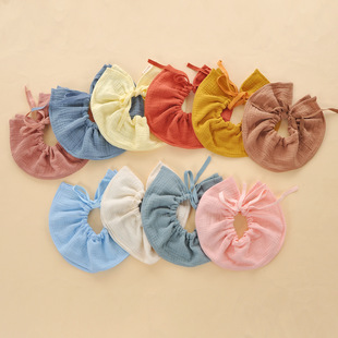 Four-Layer Ins Cotton Rope Gauze Baby Bibs for All Seasons Super Cute Newborn Kidsren Cotton Baby Saliva Towels