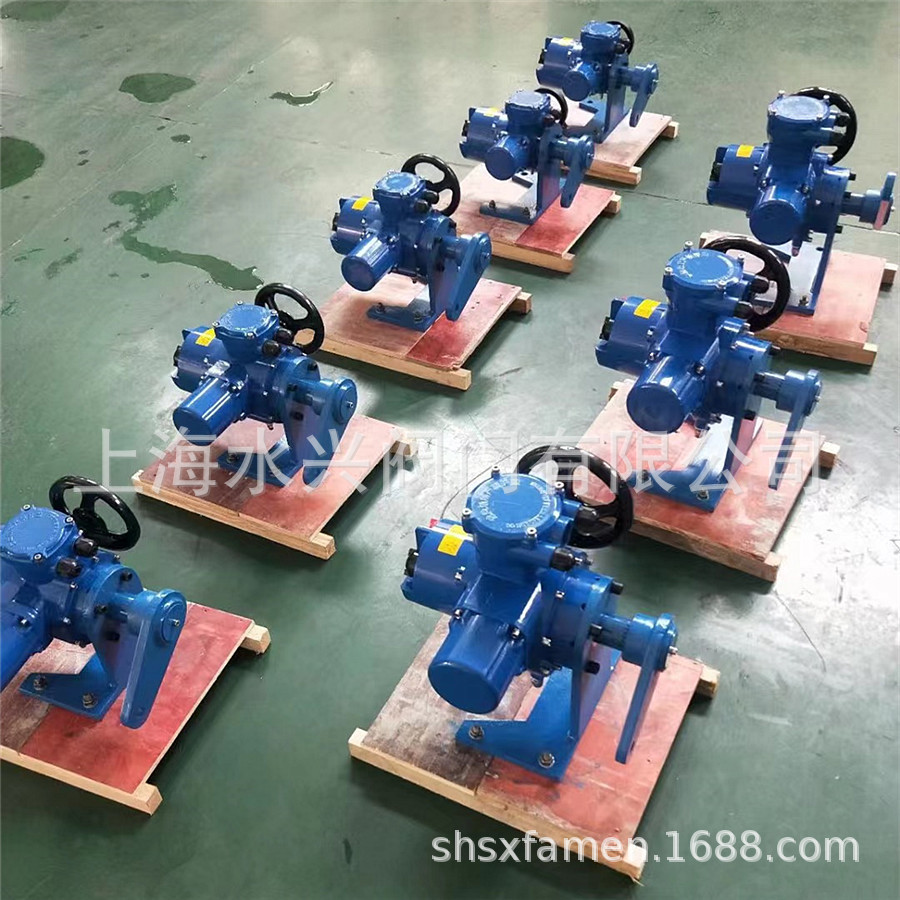 2500N.m带底座支架和拐臂式智能型电动执行机构 DC4-20mA输入输出