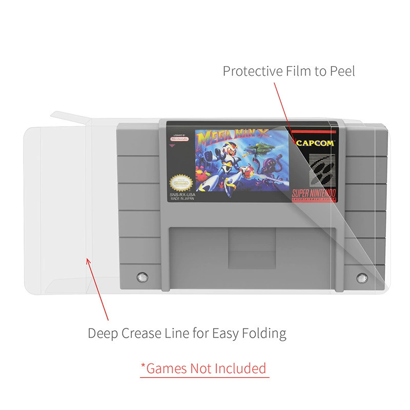 Защитительный кожух (чехол) для карт SNES SFC, коробка для хранения, дисплей-бокс, защита картриджа SNES