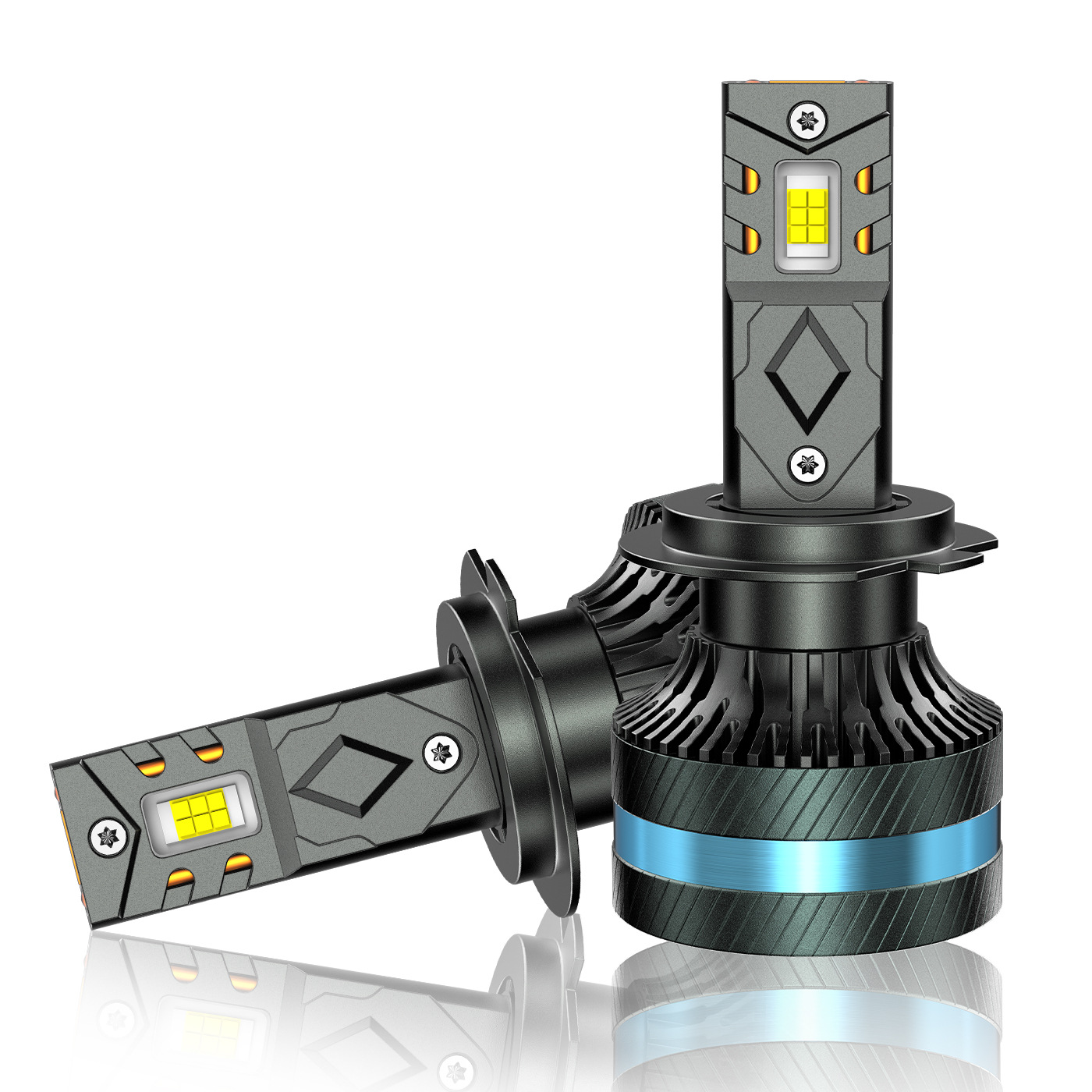 SENROBO transfronterizo automóvil condujo faro doble tubo de cobre 140W super brillante H4 reformado LED faro H7HB3H11