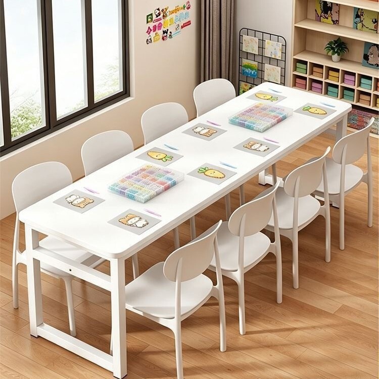 Double-Layer Storage Table, Rectangular Bead-Melting Table, New Handmade Storage Table, Multi-Functional DIY Hot-Melt Bead Table and Chairs
