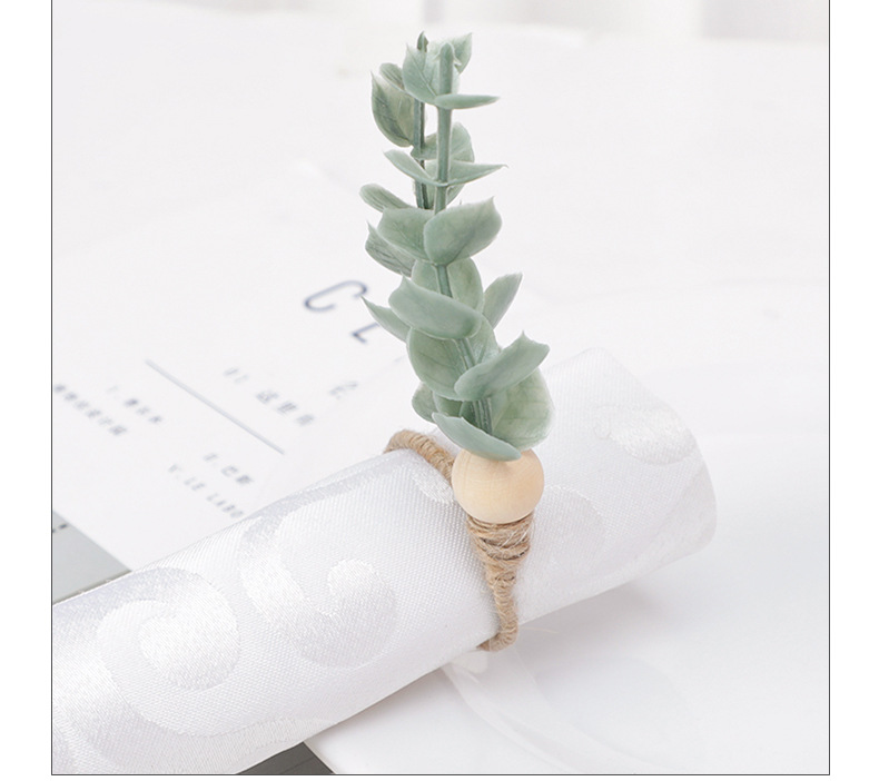 Fashion Simulation Flower Napkin Buckle Hotel Table Napkin Ring display picture 3