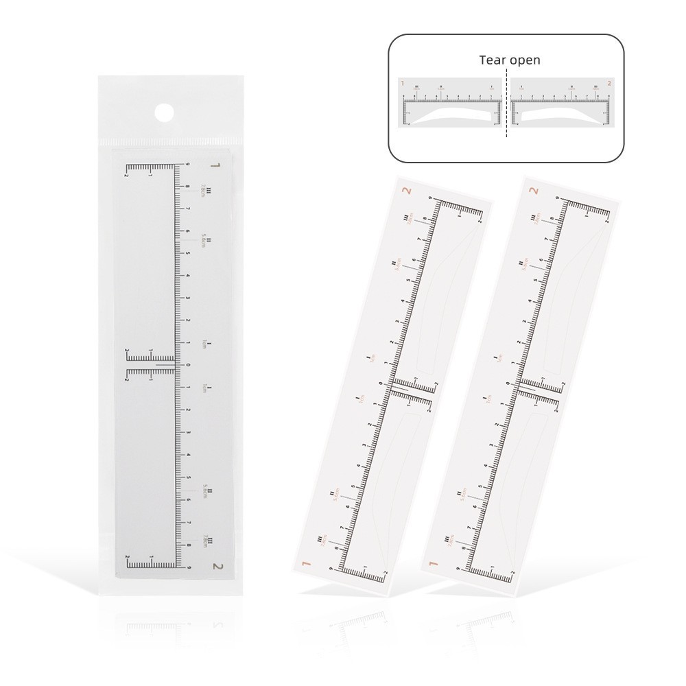 Cross-border wholesale tattoo simulation detachable eyebrow stickers makeup tools eyebrow drawing practice aid set