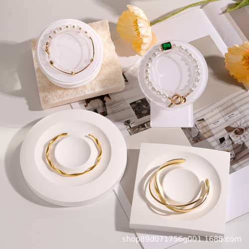 Gypsum bracelet bracelet display plate jewelry display design storage plate ornaments jewelry bracelet photo props