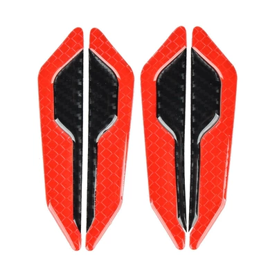 Carbon Fiber Pattern Anti-scratch Decoration | Other Automotive Exterior Supplies - outside-red-inside-black