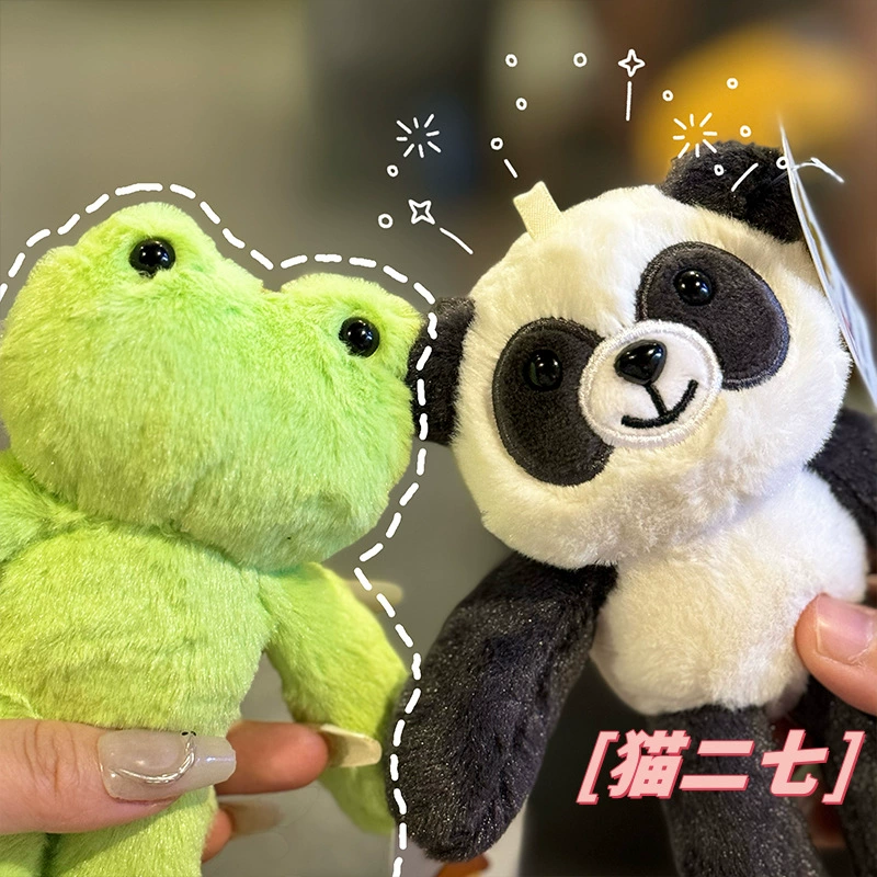 Jellycat, креативная плюшевая кукла, милый аксессуар-брелок для рюкзака/сумки, для мужчин и женщин, панда, лягушка, интернет-хит