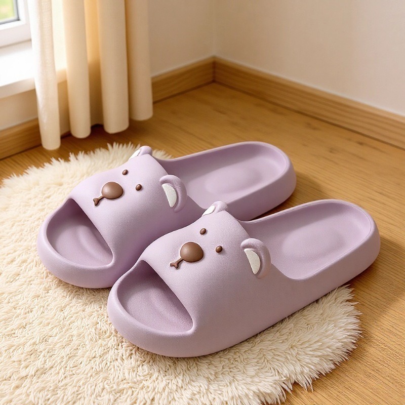 Schattige beren dames nieuw model antislip sandalen voor binnen en thuis, topkwaliteit, geschikt voor de zomer._voghion.com