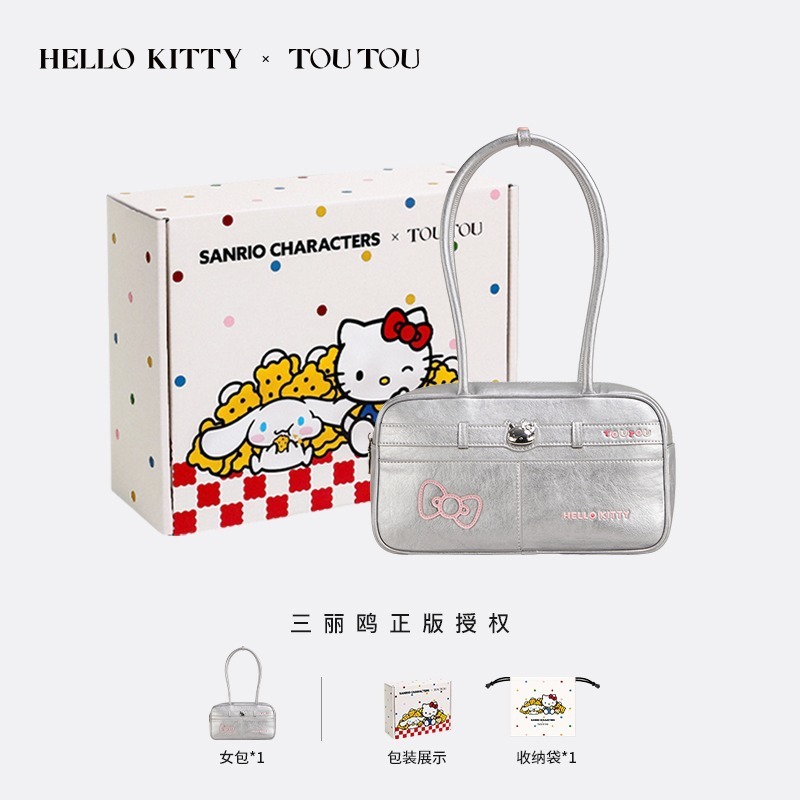 一件批发TOUTOU三丽鸥凯蒂猫保龄球简约百搭手提包哈喽单肩斜挎包|undefined