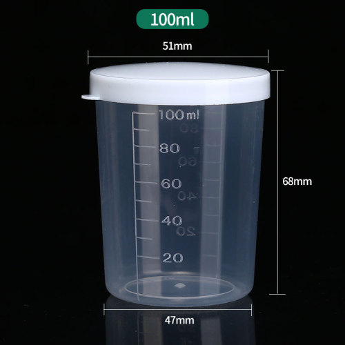 Plastic small measuring cup with scale 10ml20ml30ml50ml100ml scale cup with lid children's measuring cup