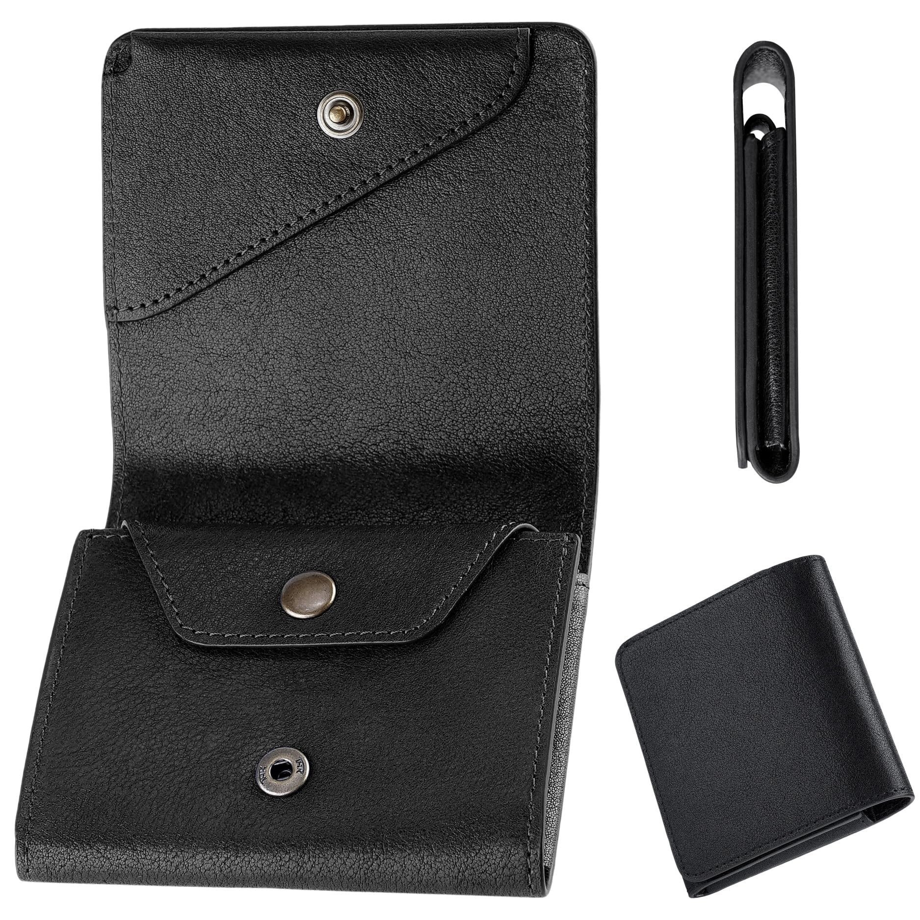 Personalizada japonesa Lotte财布 pasta de árbol cartera pequeña doble cartera de cambio de gran capacidad cartera de cuero de negocios para hombres