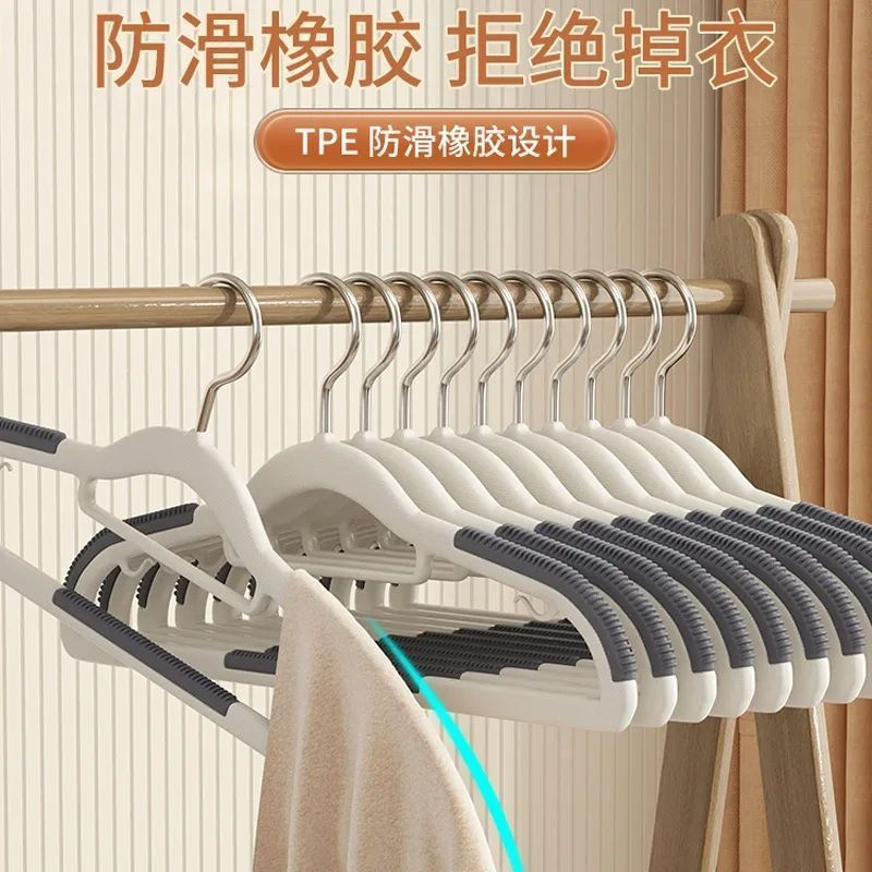 衣架家用挂衣无痕衣柜收纳防鼓包防滑肩角护衣挂架加粗晾衣服撑子|undefined