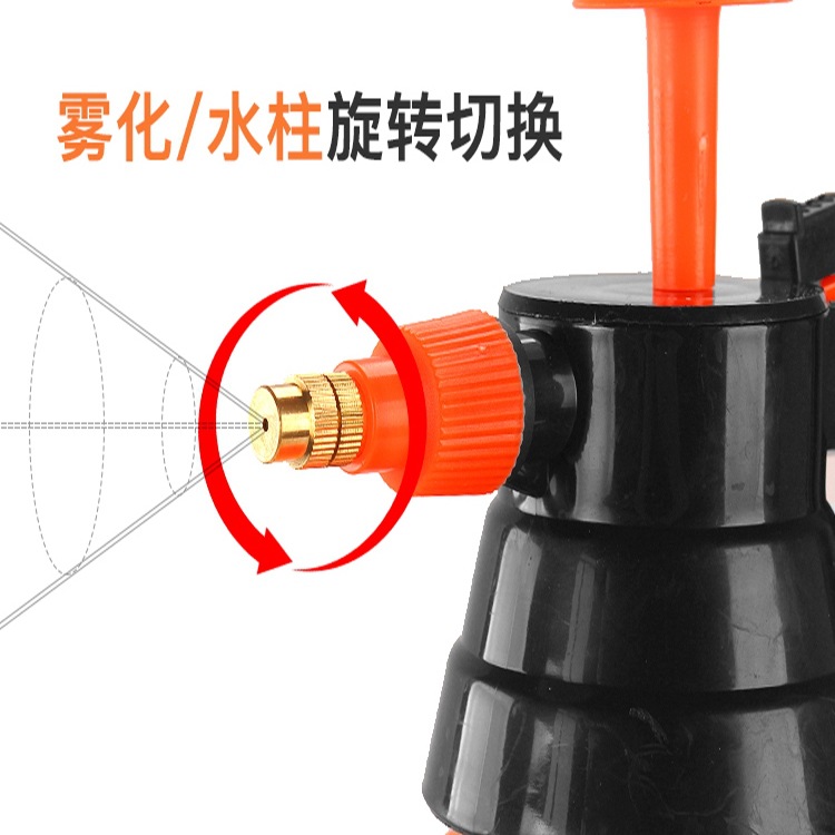 Botella de pulverización manual tipo neumático botella de riego de flores botella de horticultura botella de pulverización de agua limpia y desinfección doméstica botella de pulverización de gran capacidad