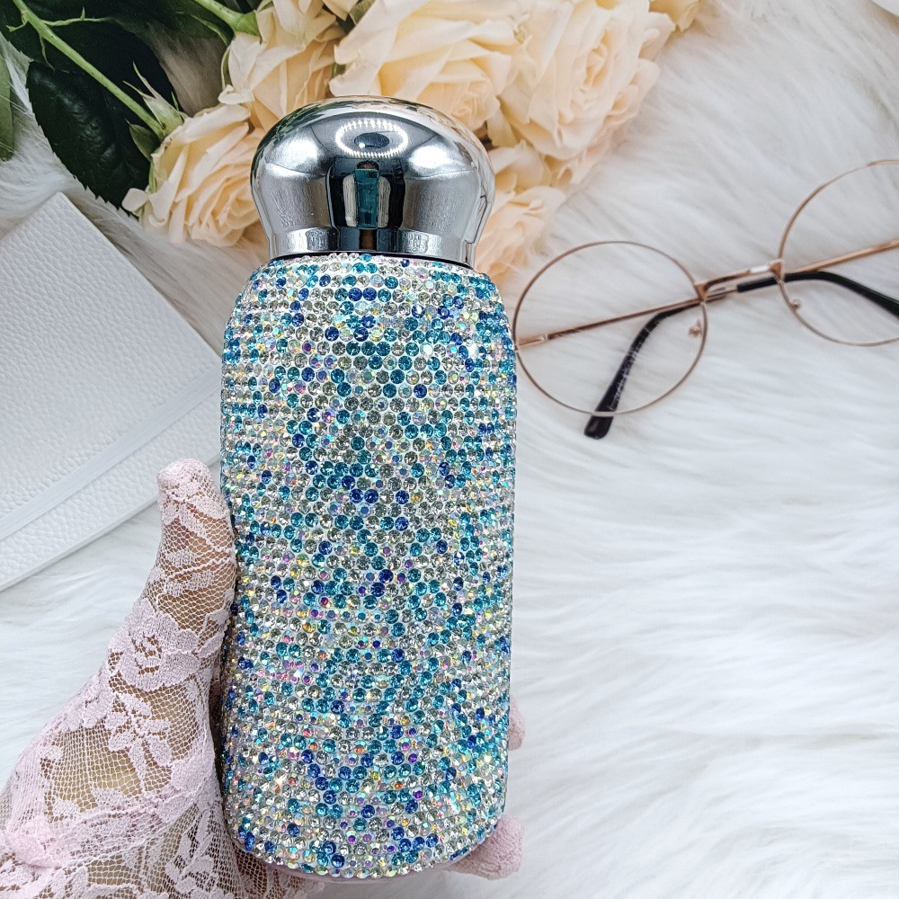 그라데이션 블루 보온병 컵