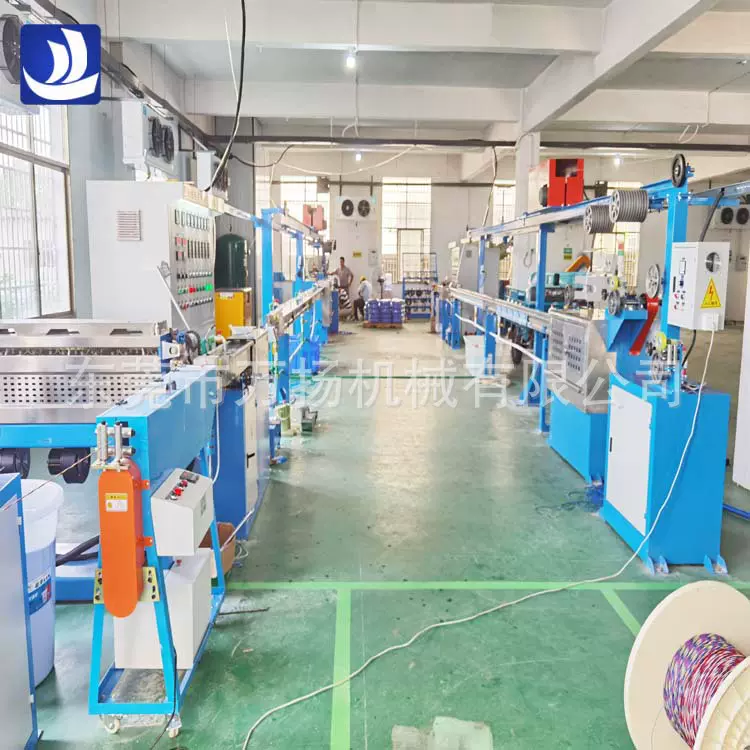 工厂批发电线电缆PVC挤出机 50型70型押出生产线RVV铜线电缆生产