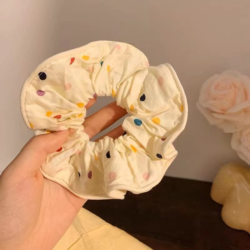 El encaje francés doble anillo de cabello de intestino grueso femenino de alta calidad cuerda de cabello de pelo de ballet dulce Meisen tocado de cabello