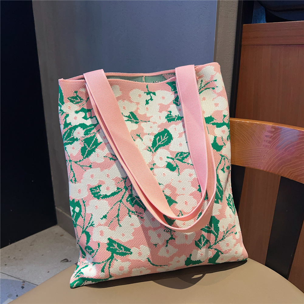 Mujeres Medio Tejer Animal Flor Lindo Abierto Bolsas De Hombro display picture 19