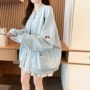 圆领薄款长袖立领卫衣
