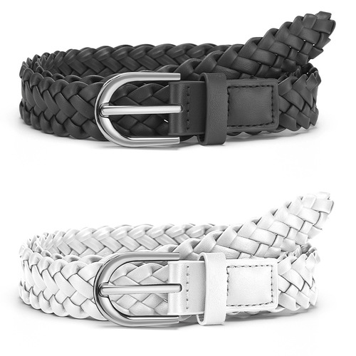 Ladies' Retro Belting Waistband for Casual Pants and Dresses, Fine Slim No-Hole Women's Belt, Yiwu Cross-Border Wholesale