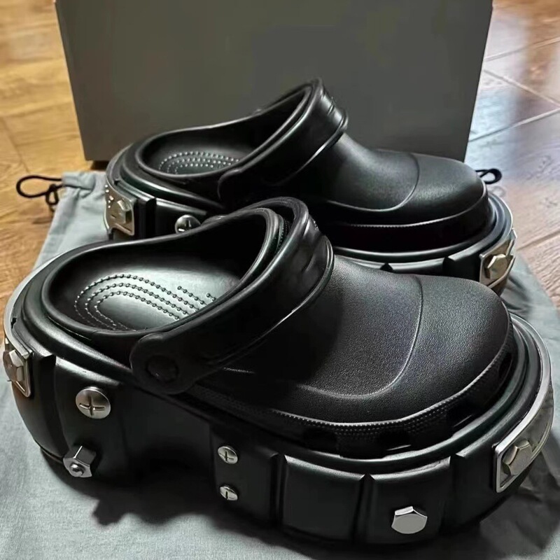 Paris Street Eva Clogs with Thick Soles for Height Increase, Unisex Summer New Casual Sandals, Non-Slip and Odor-Resistant Student Slippers