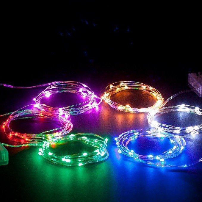 Light string button battery box gift box light string star light…