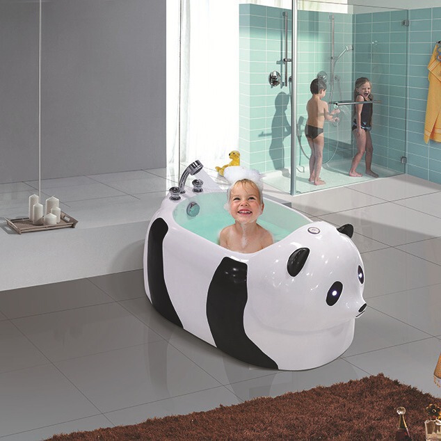 Factory direct Foshan standard one-piece molding indoor hotel project direct supply independent modern style soaking bathtub