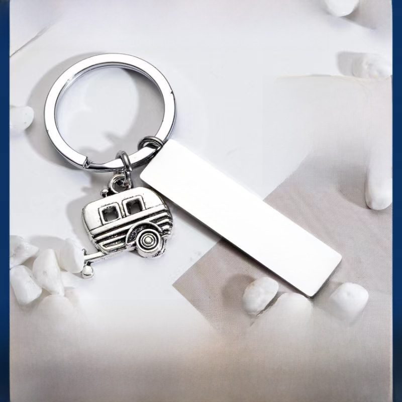 (2개) 크로스 국경 새로운 스테인레스 스틸 조각 키 체인 쉬터의 전체 액세서리 펜던트 휴일 선물 작은 선물