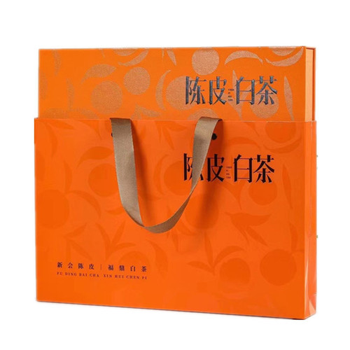 Chenpi white tea Fuding white tea Xinhui Chenpi small square pieces Shoumei compressed jujube fragrance Gongmei old white tea biscuits tea