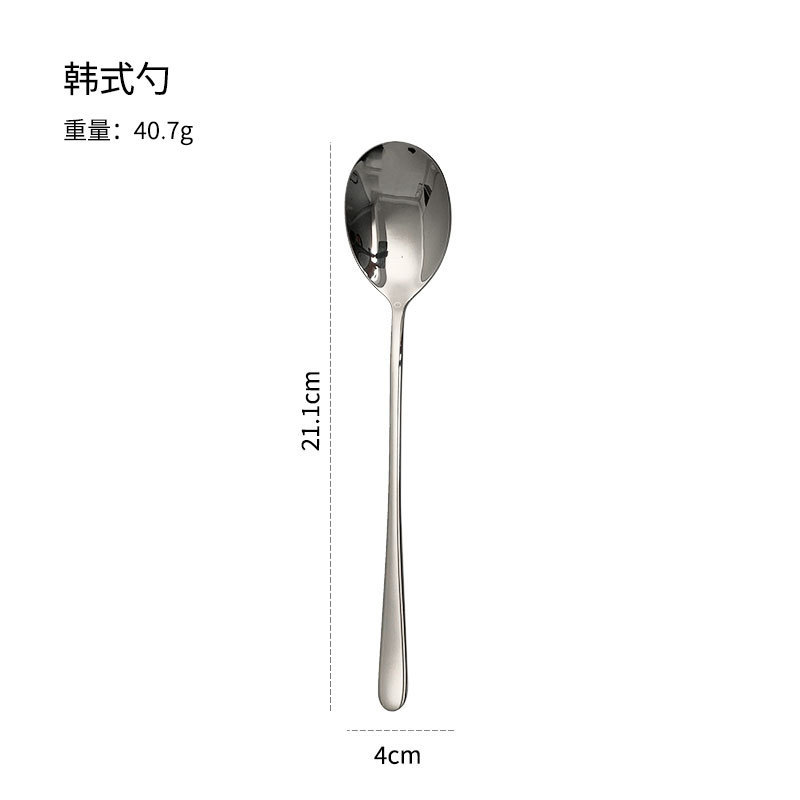 韓国チタン浄化ステンレス鋼洋食ナイフ、フォーク、スプーン高級洋食レストランホテルユニバーサル食器3点セット|undefined