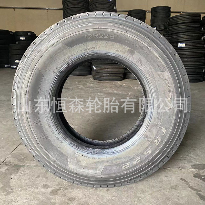 Neumático triangular de acero para camión 12R22.5, patrón TRS22, neumático de vacío para remolque 11R22.5