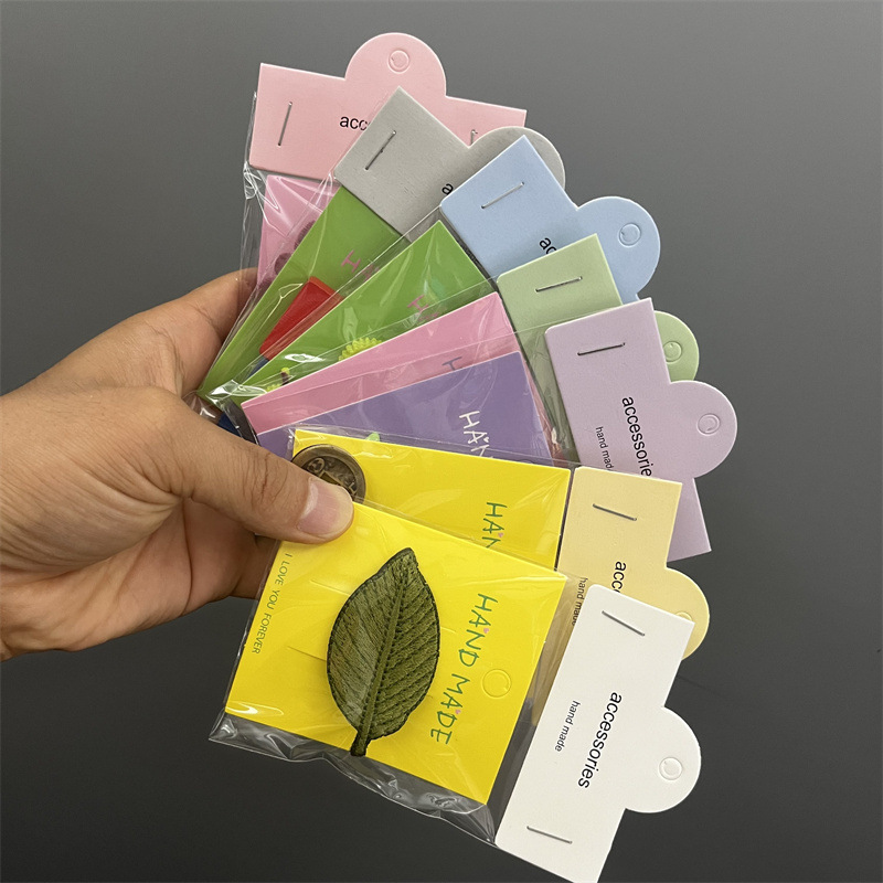 一百张8*6彩色玩具吊牌卡小饰品包装卡头发饰卡片背板diy手工配件