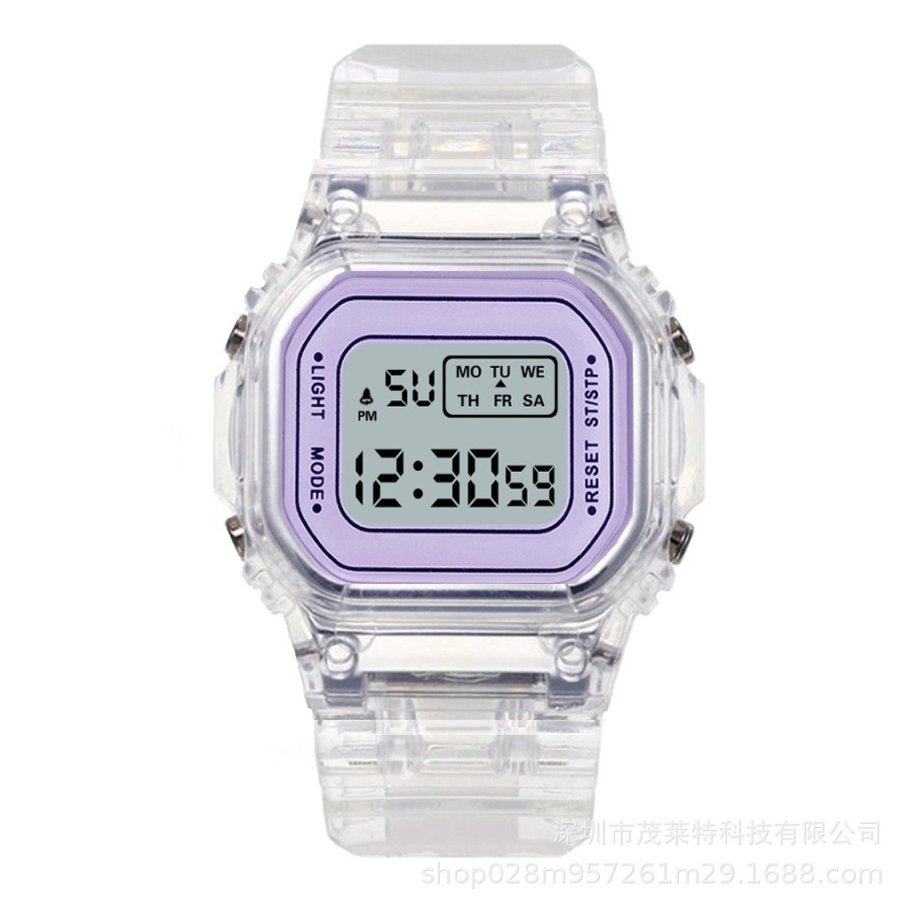 Unicornio reloj mujer estudiante simple chica luminosa hombres impermeable deportes coreano ins Colegio estilo reloj electrónico