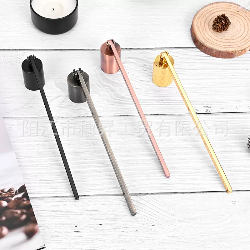 直销批发 Ins居家用品香薰灭烛器 简约直圆筒型不锈钢蜡烛工具