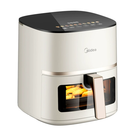 Midea Фритюрник на 5 л с электронным управлением, видимый, регулируемый воздушный поток, без переворота KZC5089