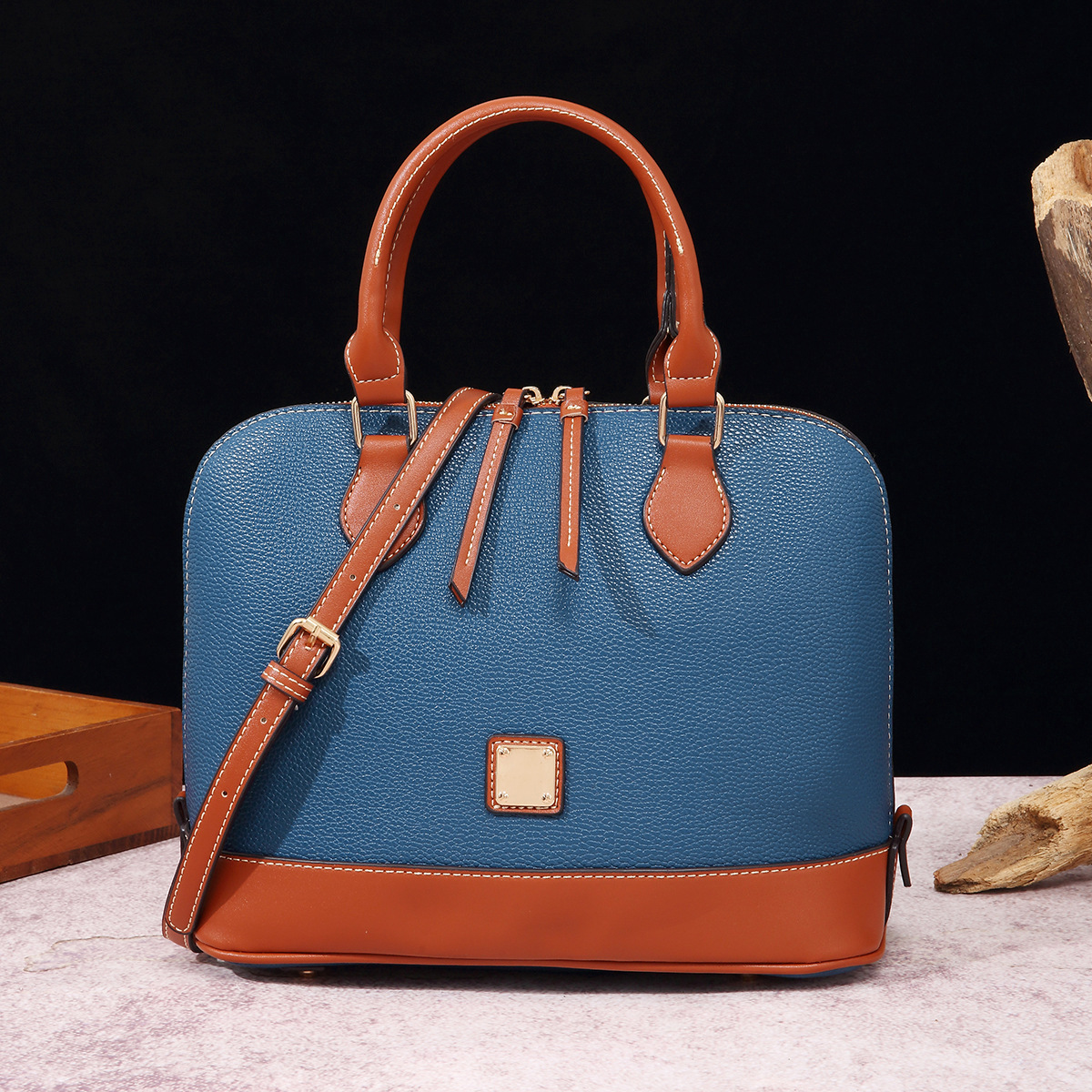 Borse a tracolla per donna. 2023 Borsa a tracolla portatile con motivo a grana di litchi retrò europea e americana di nuova moda più colori disponibili_voghion.com