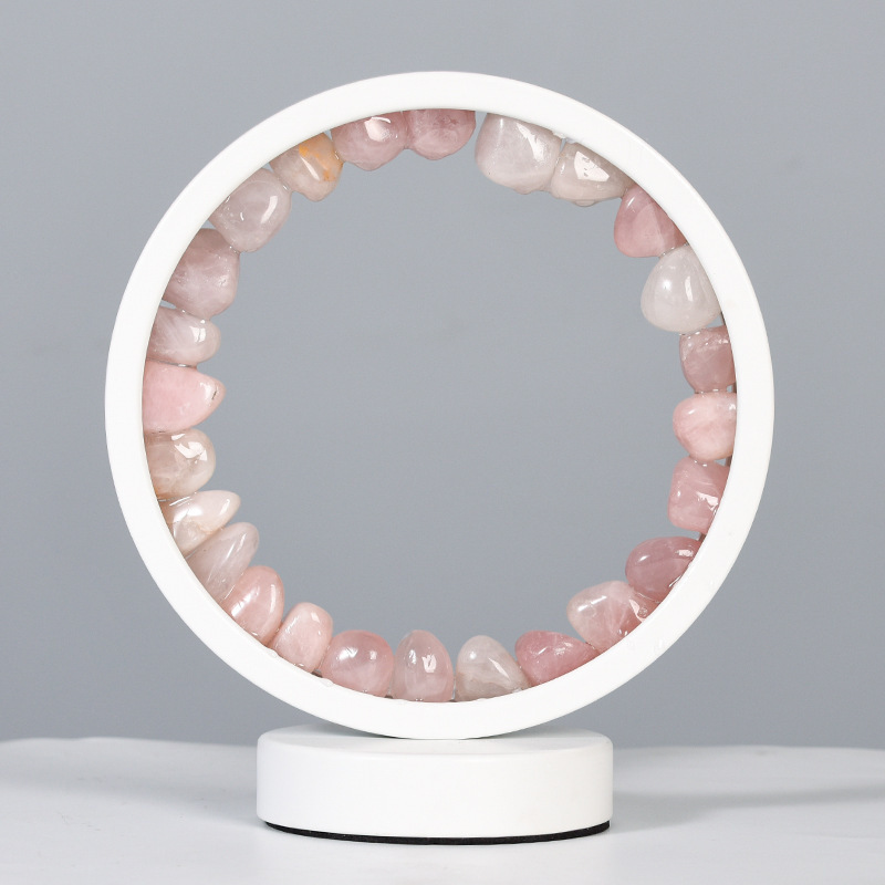 라운드 핑크 크리스탈