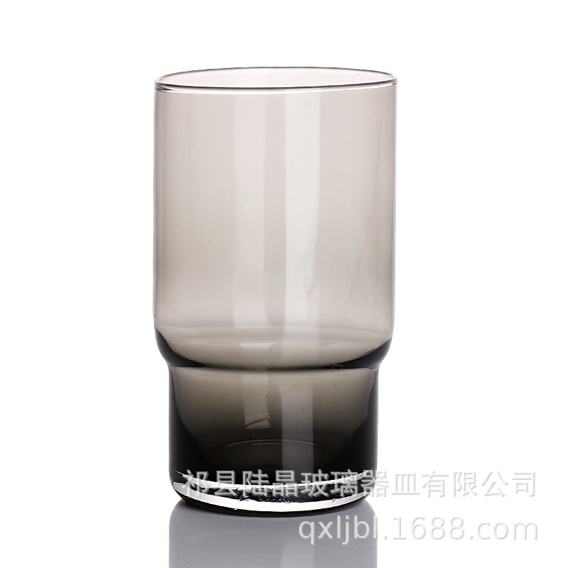 Lu Jing taza de bambú de alto aspecto agua fría taza de café taza de jugo de vidrio taza de agua flor taza de té vaso de whisky