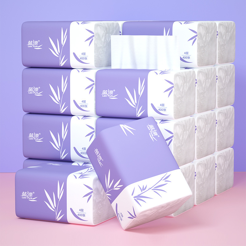 蓝漂抽纸巾整箱大包家用纸巾实惠装LP-29282-A白色抽纸30包-UU