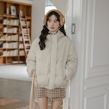 外套女秋冬款2025日系复古短款棉服棉袄小个子加厚休闲百搭面包服