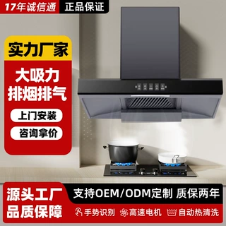 大吸力顶型油烟机厨房欧式抽烟机家用自热清洗抽油烟机工程排烟机