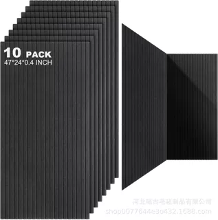 跨境专供10片装毛毡隔音板聚酯纤维吸音板消音录音棚琴房贴室内降