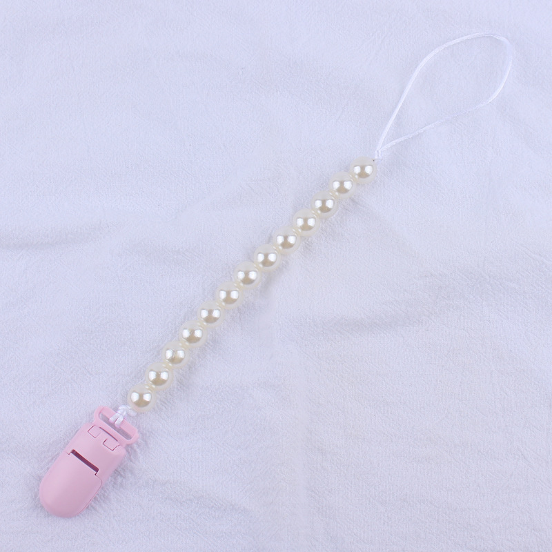Suministros para bebés de color clip de plástico pacificar bebé DIY perla chupete cadena anti-gota cadena nuevo AliExpress
