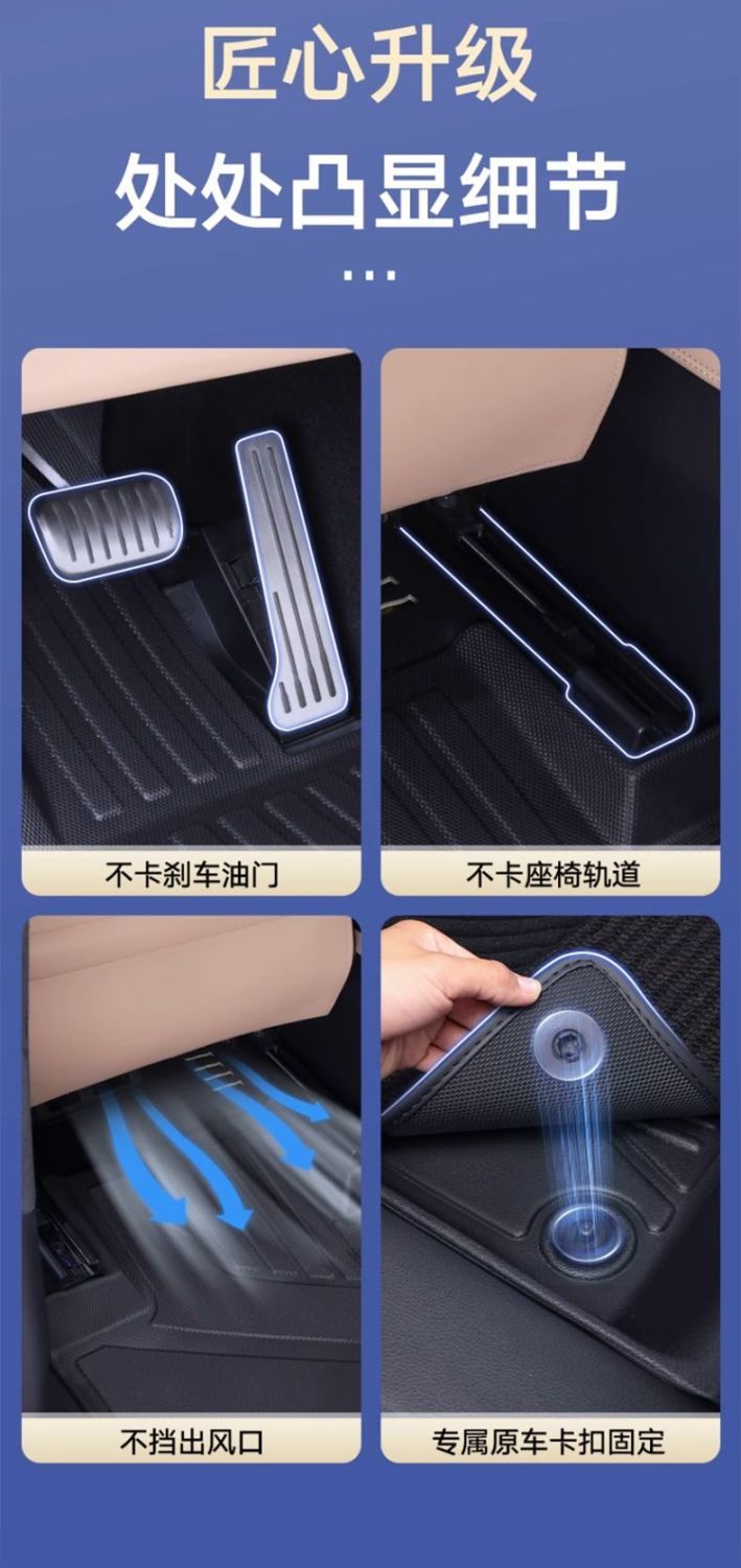 Chery Icarv23 Floor Mats 25 Models Tpe Durable Secondary Original Carpet Mats V23 Floor Mats Trunk Mats