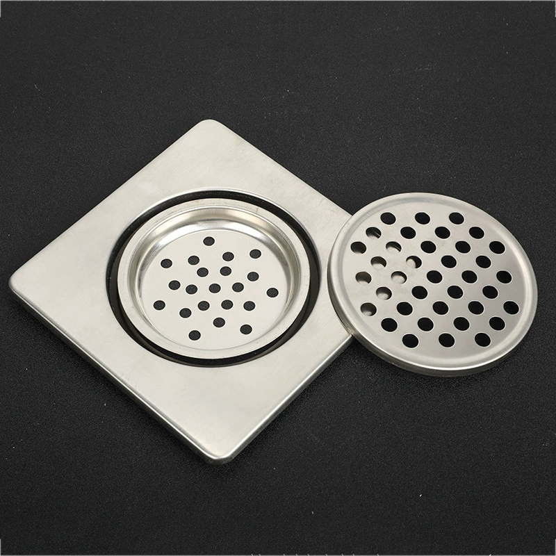 Оптовая Продажа с фабрики слив из нержавеющей стали сантехническое оборудование Аксессуары Ванная комната Кухня балкон квадратный слив большого смещения