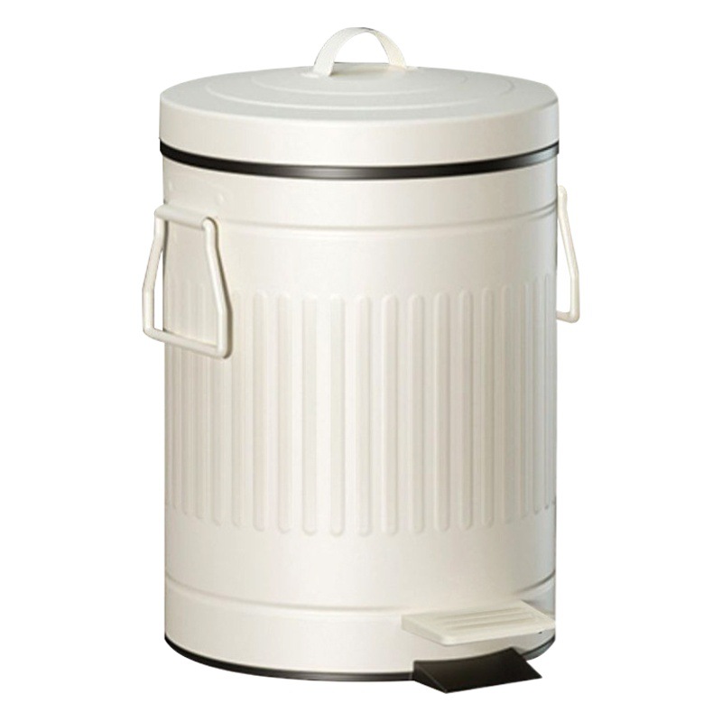 5L8L12L hogar patrón romano lento gota mudo basura puede engrosado pedal Flip ronda basura con mango