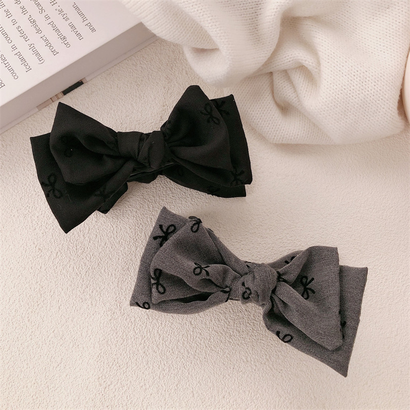 Clip de cabello de alta sensibilidad tela clip de arco tocado de cabeza de mujer clip de agarre de cabello de tiburón de tamaño grande clip de cabello