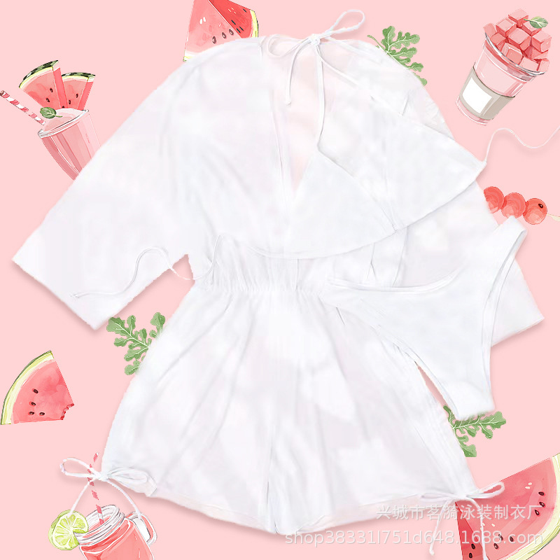 2022 nuevo popular europeo y americano sexy moda bikini traje de baño de las mujeres bikini traje de baño de tres piezas de las mujeres